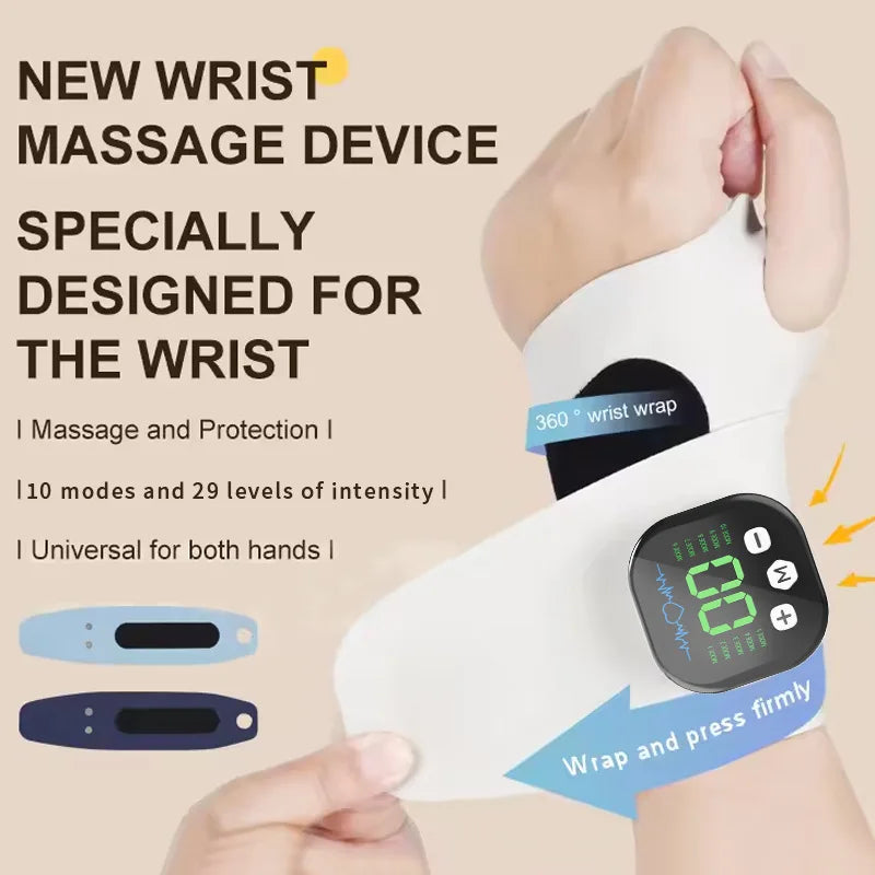 Novaya WristPulse™ — Masseur de Poignet Sans Fil (10 modes • 29 intensités)