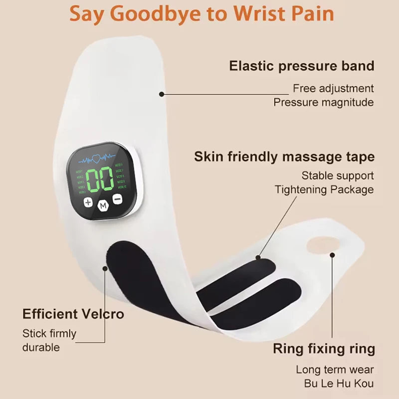 Novaya WristPulse™ — Masseur de Poignet Sans Fil (10 modes • 29 intensités)